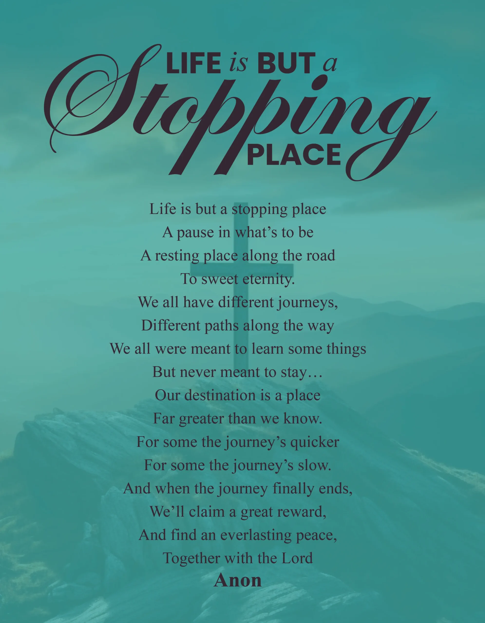 12 Page Funeral Program Booklet - Image 9