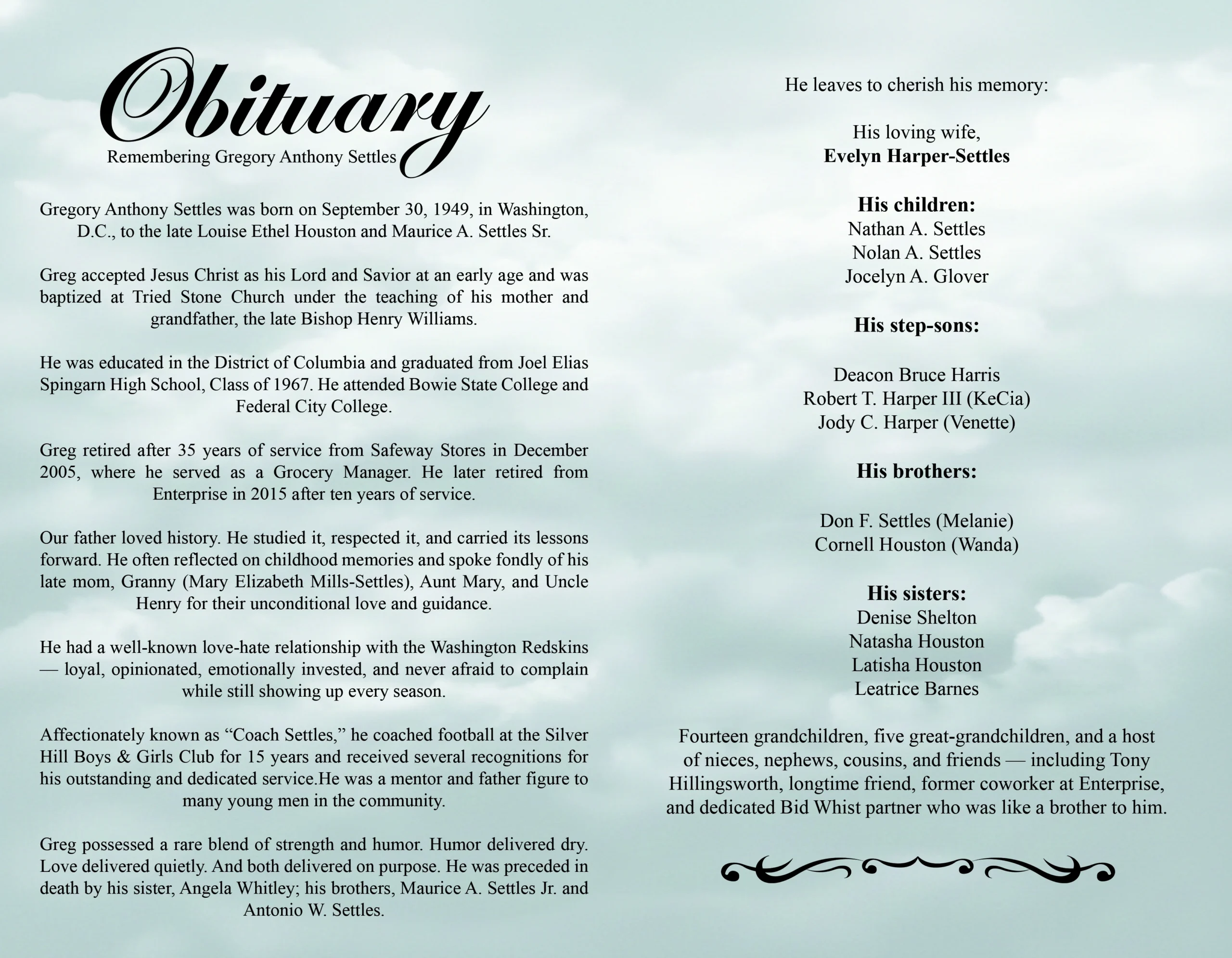 Memorial Service Booklet - Image 3